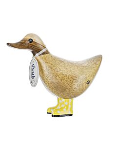 DCUK Ducky Spotted Welly Boots (Yellow)